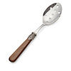 Slotted serving spoon, Brown (mother-of-pearl sheen)