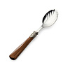 Cheese Spoon / Tapas Spoon, Brown with Mother of Pearl