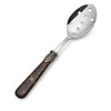 Slotted serving spoon, Brown (turtle motif)