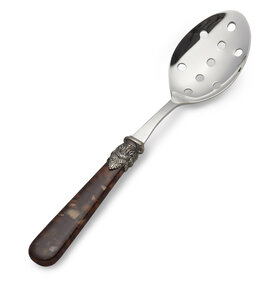 Slotted spoon, brown (tortoiseshell)