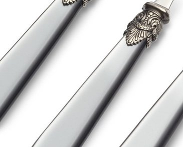 Gray cutlery