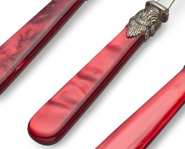 Red cutlery