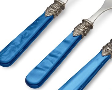 Couverts bleue