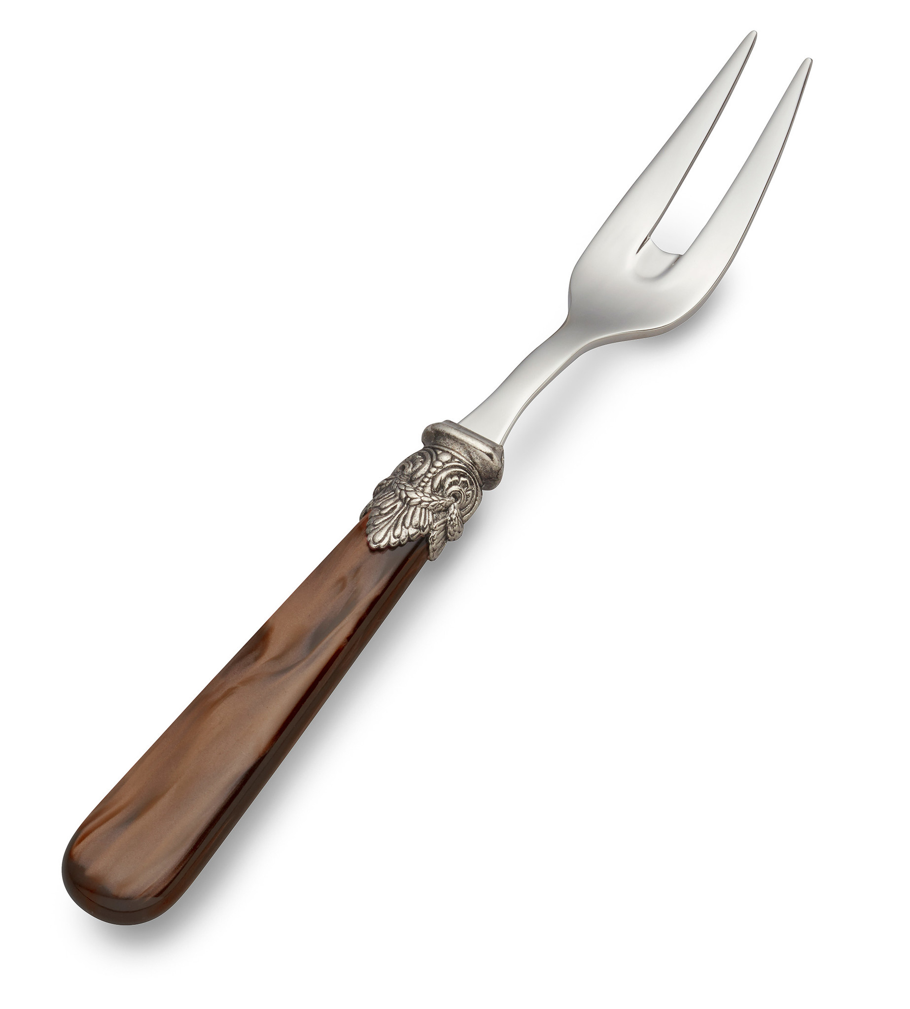 Fourchette à viande, Marron (éclat nacré)