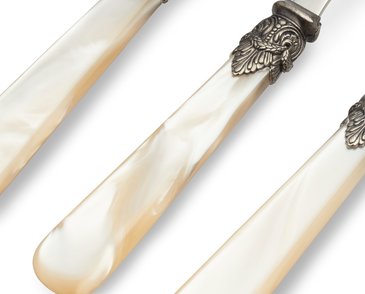 Ivory with mother of pearl cutlery
