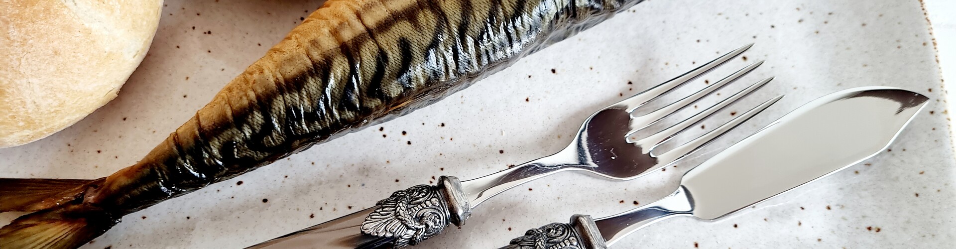 OFERTA: Cubiertos Pescado Rosa, Celeste y Marrón