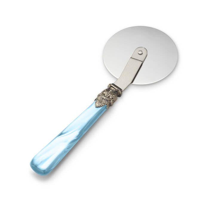 Cortador de Pizza, con mango Azul Claro (nácar)