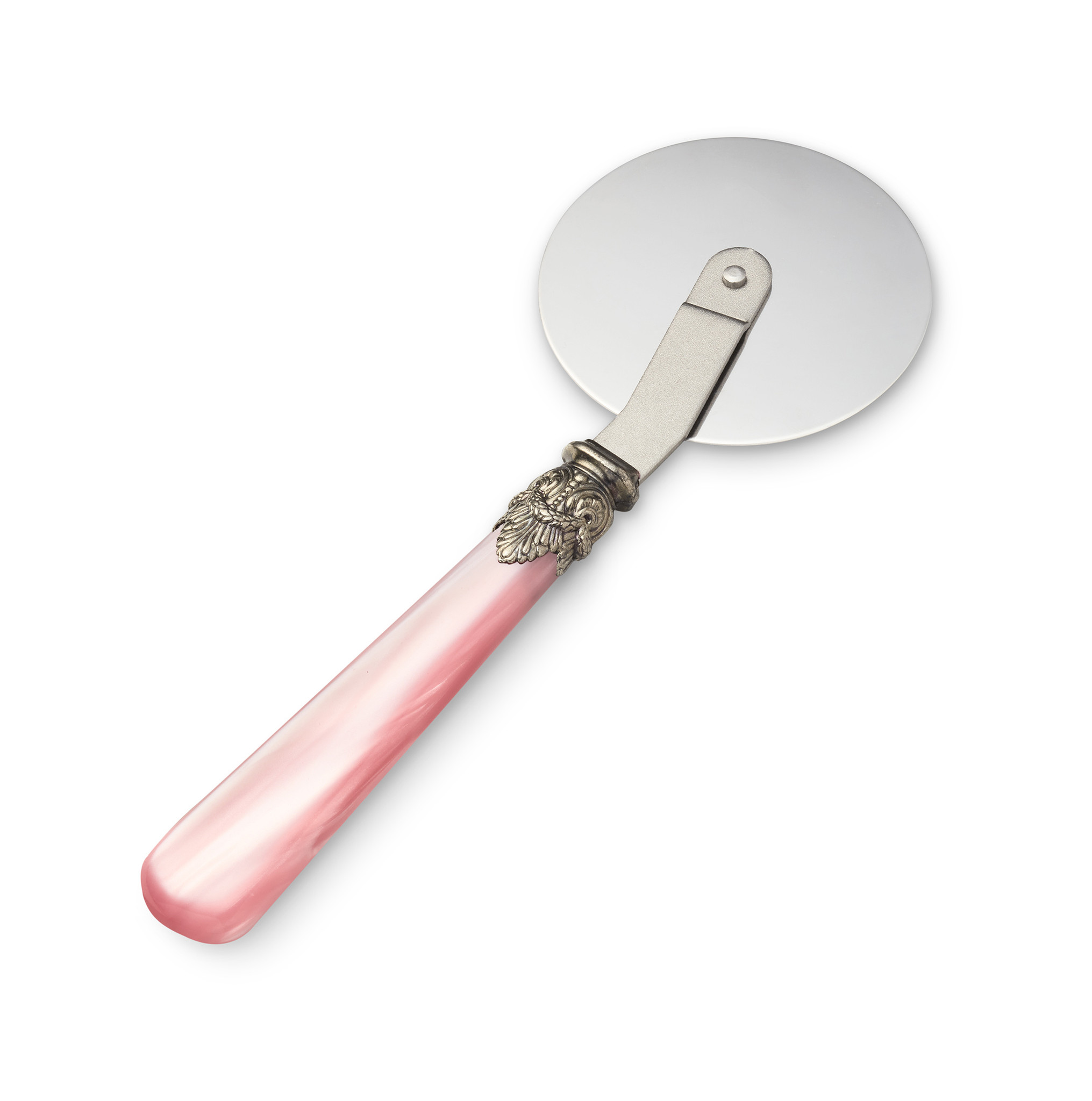 Pizza Cutter, with Pink handle (mother-of-pearl sheen)