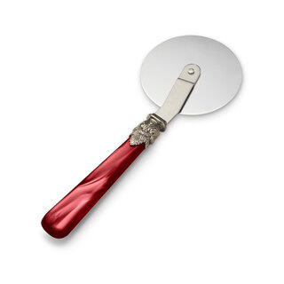 Pizza Cutter, Red (mother-of-pearl)