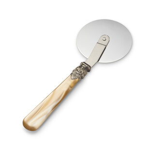 Pizza Cutter, Honey Gold (mother-of-pearl sheen)