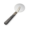 Pizza Cutter, with Black handle (mother-of-pearl sheen)