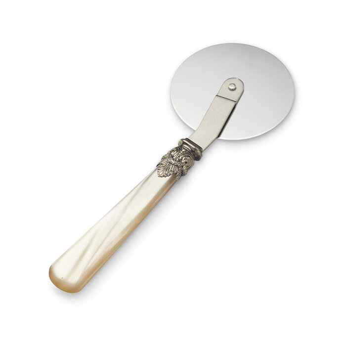 Pizza Cutter, with Ivory handle (mother-of-pearl)