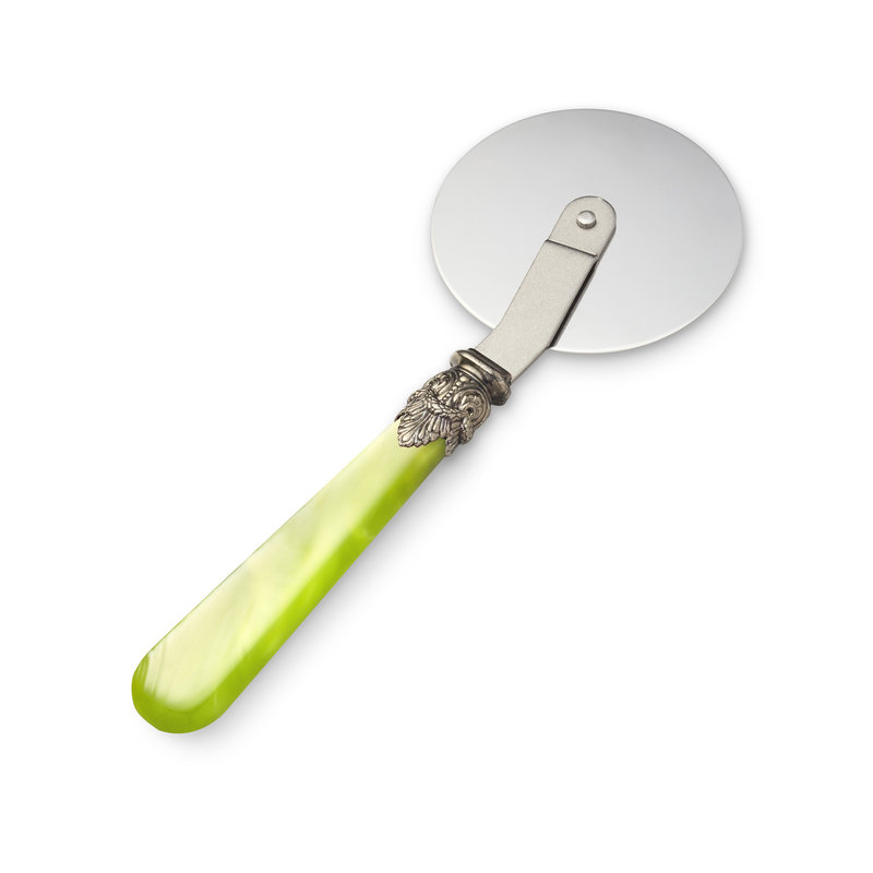 Pizza cutter, Light Green with Mother of Pearl