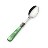 Sugar Spoon, Green with Mother of Pearl