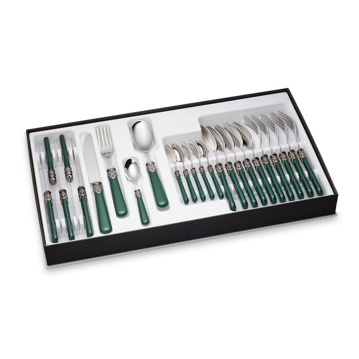 Cutlery Box, Green (matte)