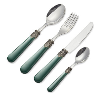 Cutlery Set, Green (matte), Dinner