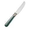 Dinner Knife, Green without Mother of Pearl