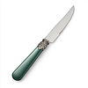 Steak knife, Green without Mother of Pearl