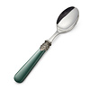 Dinner Spoon, Green without Mother of Pearl