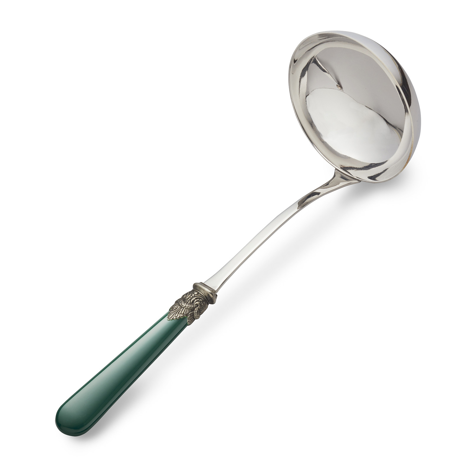 Soup ladle, Green (matte)