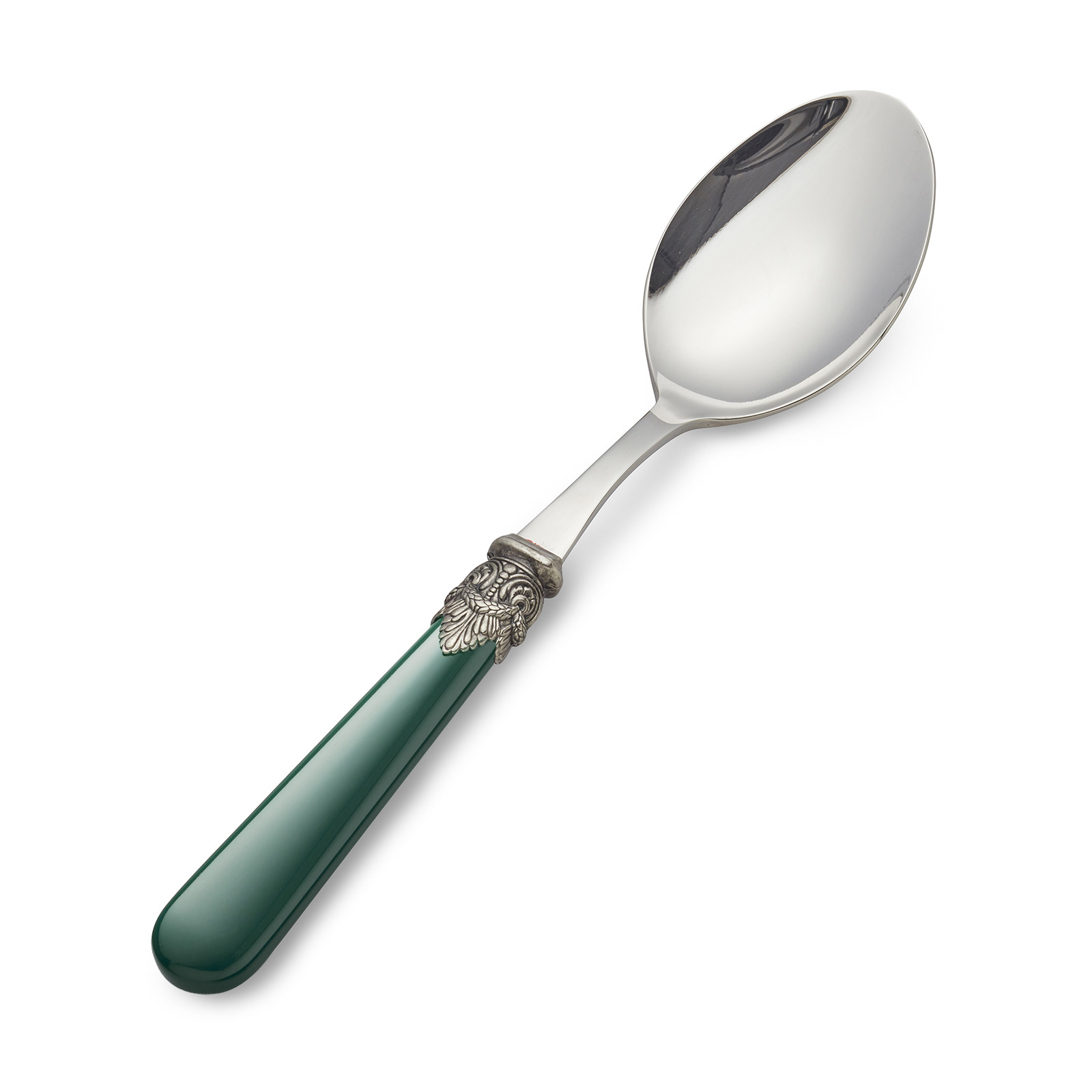 Serving spoon, Green (matte)