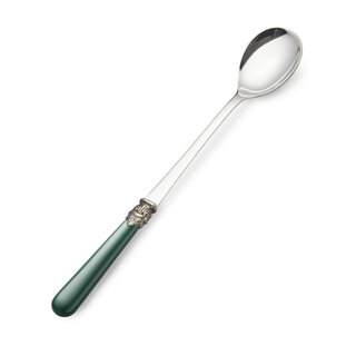 Long drink spoon, Green (matte), 8,5 inch