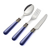 Breakfast Cutlery Set, Blue without Mother of Pearl, 3 pieces, 1 person