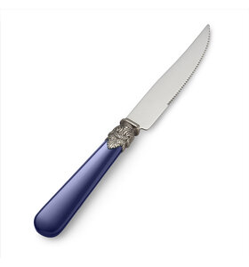 Steakmes, blauw (mat)
