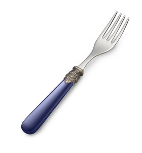 Dinner fork, blue (matte)