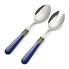 Salad cutlery set, 2-piece (salad spoon and salad fork) Blue without Mother of Pearl