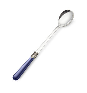 Longdrinklepel, blauw (mat)
