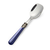 Cuillère  Glace, avec manche Bleu (mat)