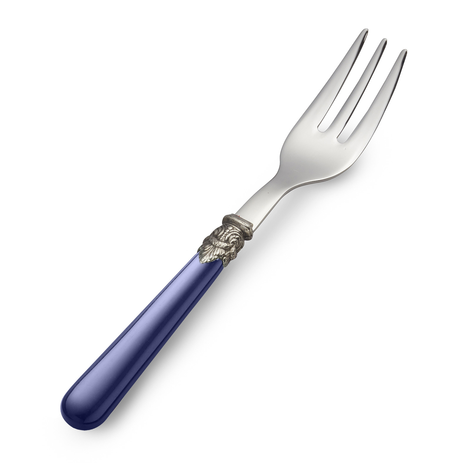 Cake fork, Blue (plain)