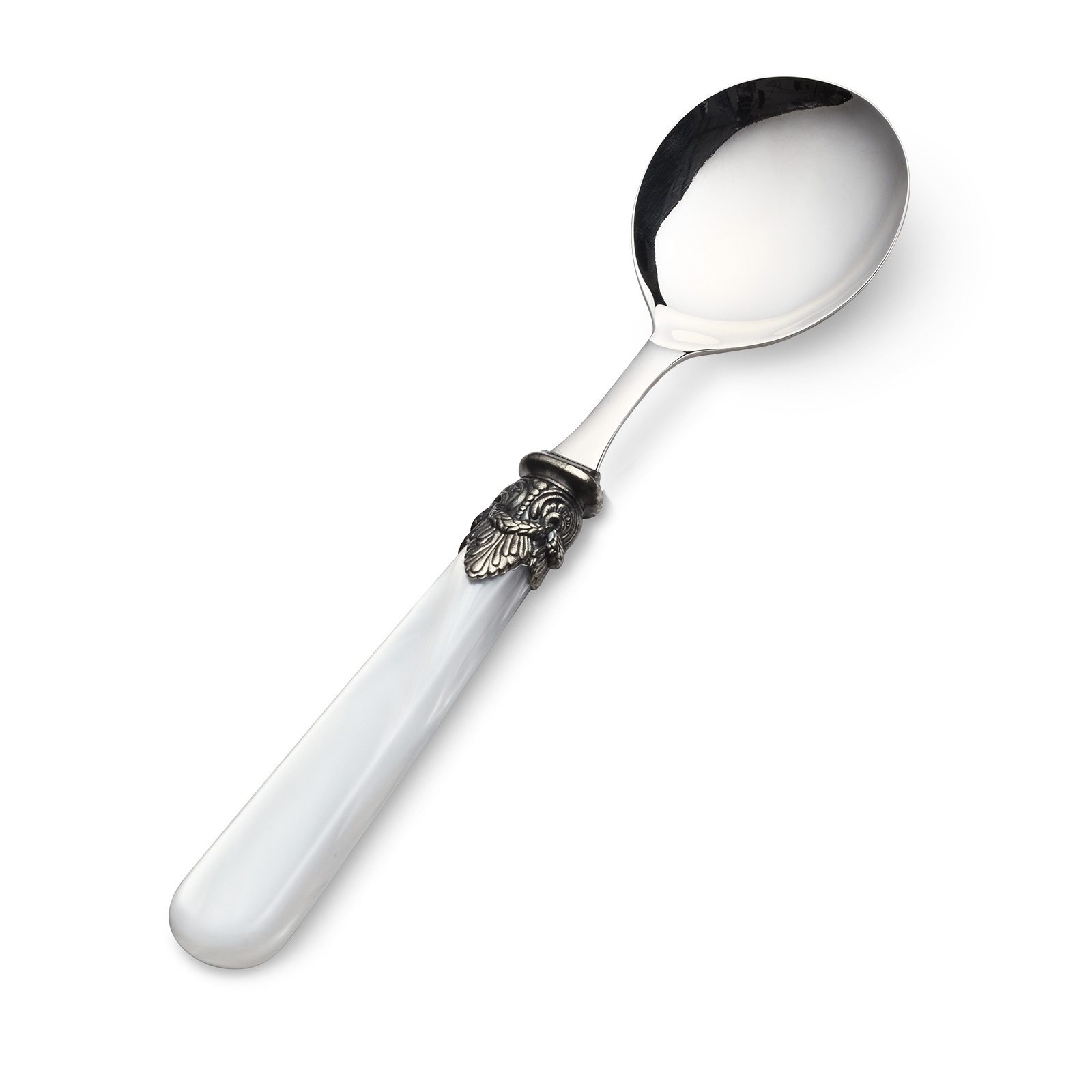 Cuillère, Blanc (nacré), pour Soupe