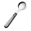 Soup Spoon, Black with Mother of Pearl