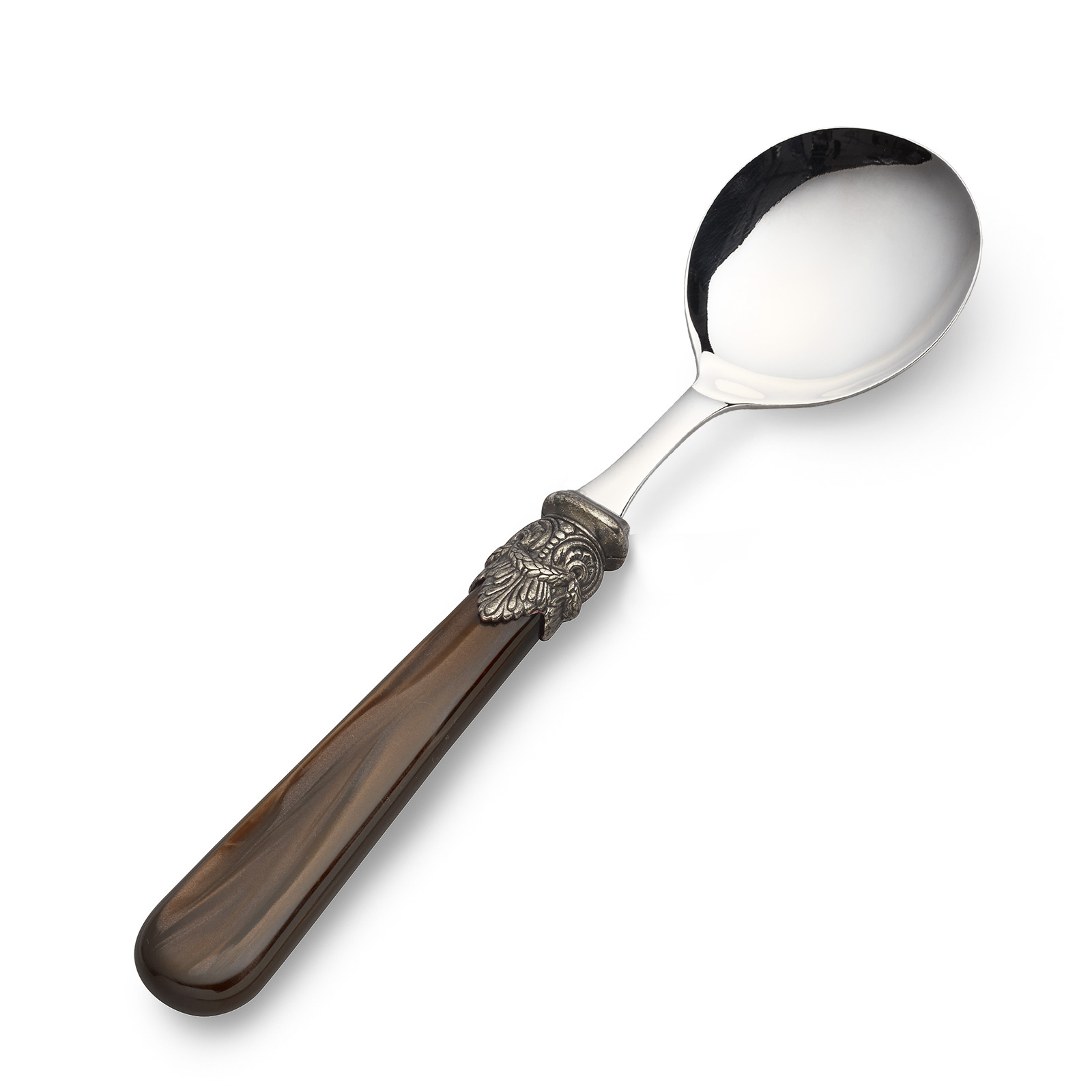 Cuillère, Brun (éclat nacré), pour Soupe
