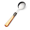 Soup Spoon, Orange with Mother of Pearl