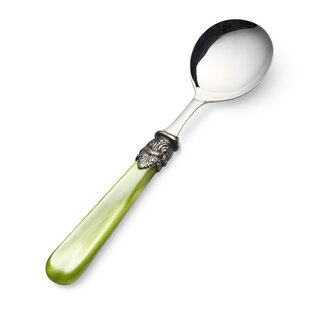 Spoon for Soup, Light Green (mother-of-pearl)