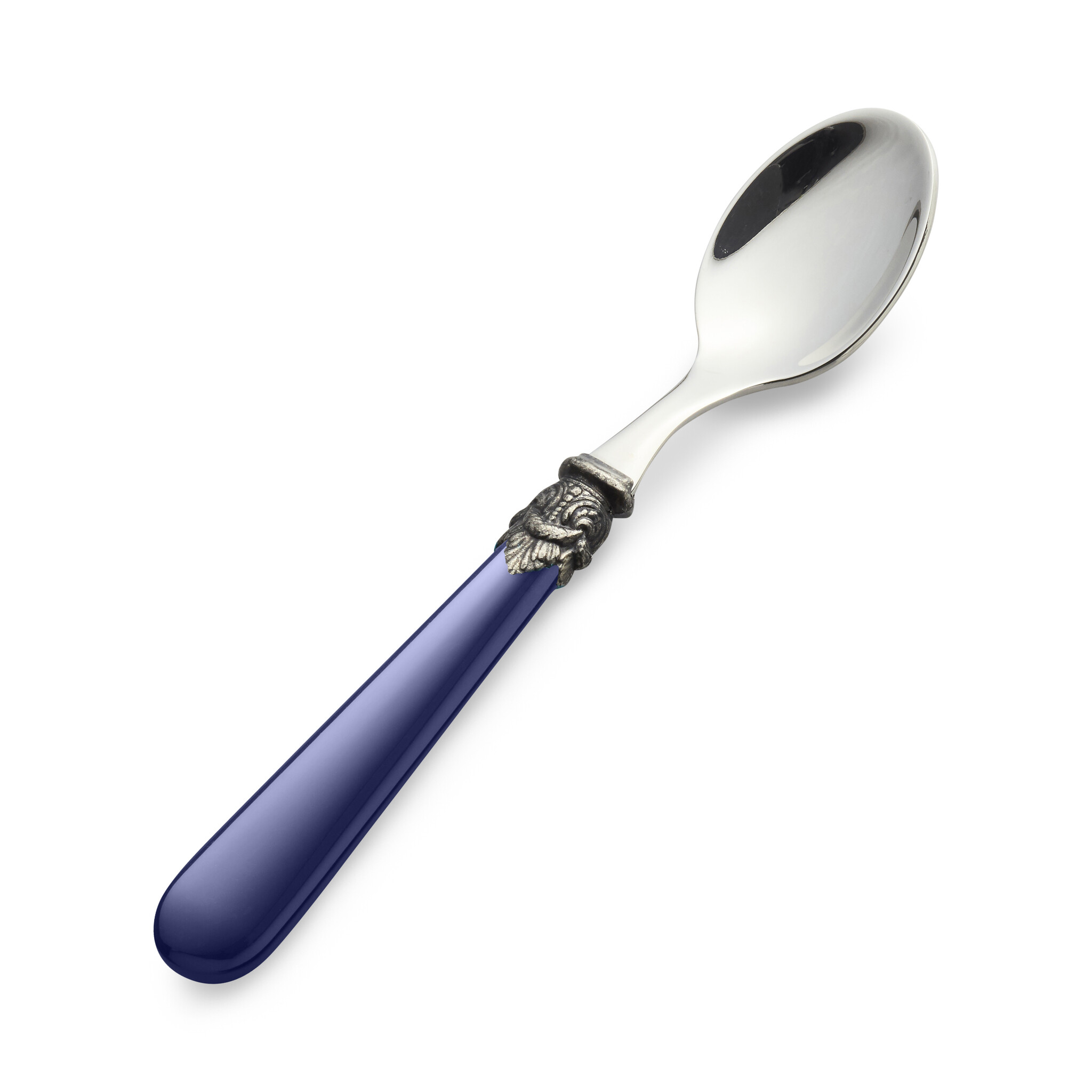 Teaspoon, small, with Blue handle (plain)