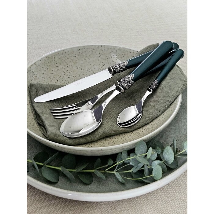 Juego de Cubiertos, Verde (liso), Cena