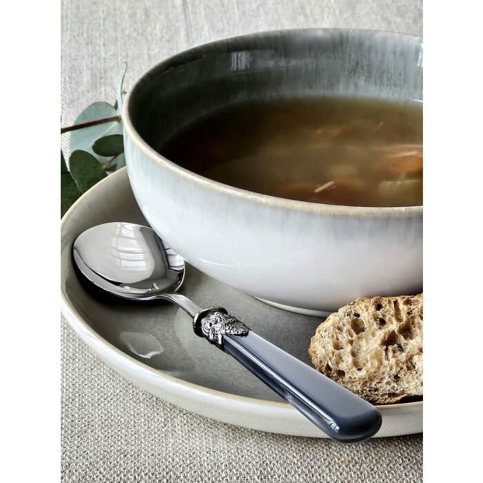Cuillère, Gris (nacré), pour Soupe