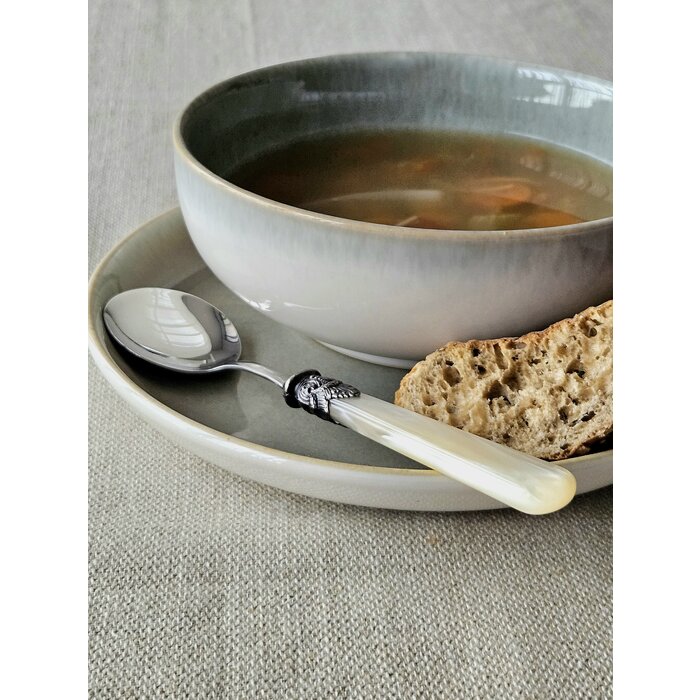 Löffel, Elfenbein (perlmutt), für Suppe, EME Napoleon