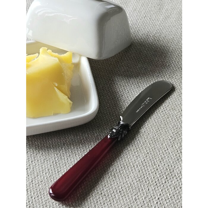 Cuchillo para mantequilla, Rojo (nácar), 13,5 cm