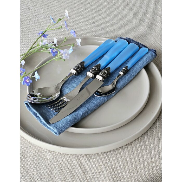 Bestekset, Lichtblauw (parelmoerglans), Diner