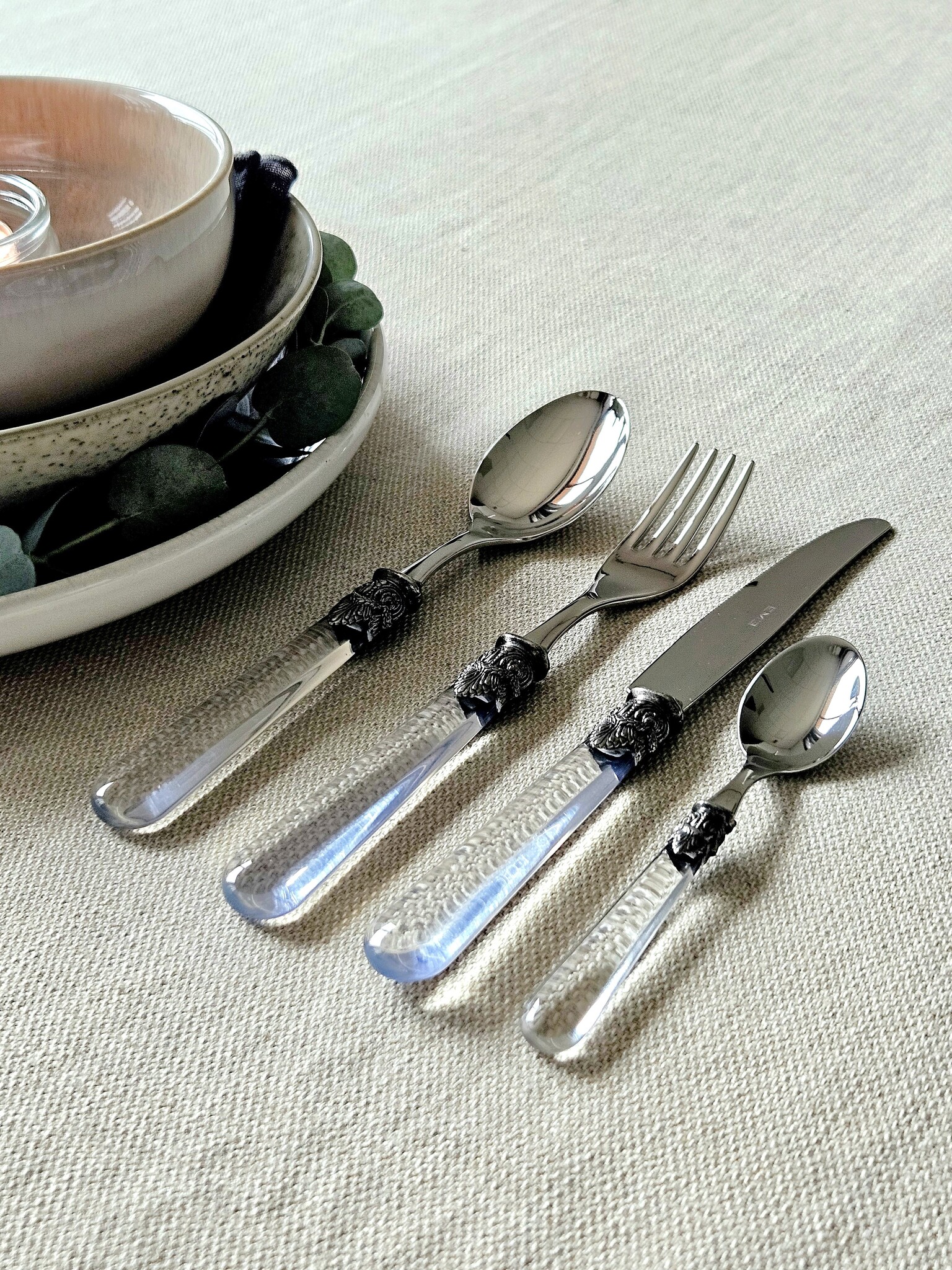 Cutlery Set, Transparent, Dinner