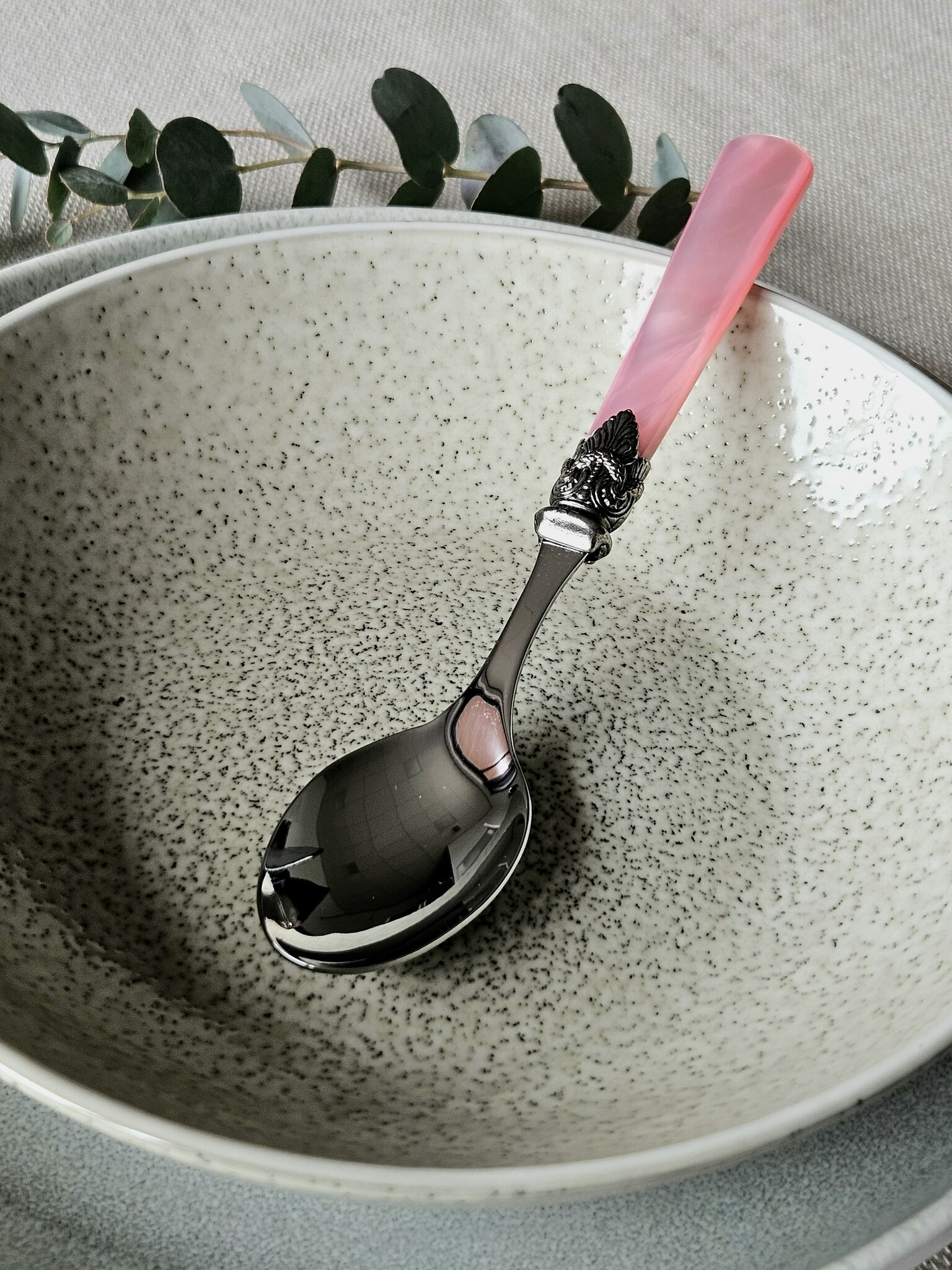 Cuillère, Rose (nacré), Dîner