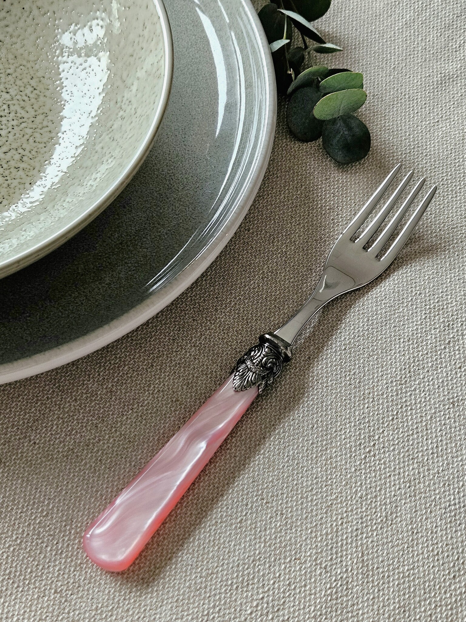 Gabel, Rosa (perlmuttglanz), Abendessen