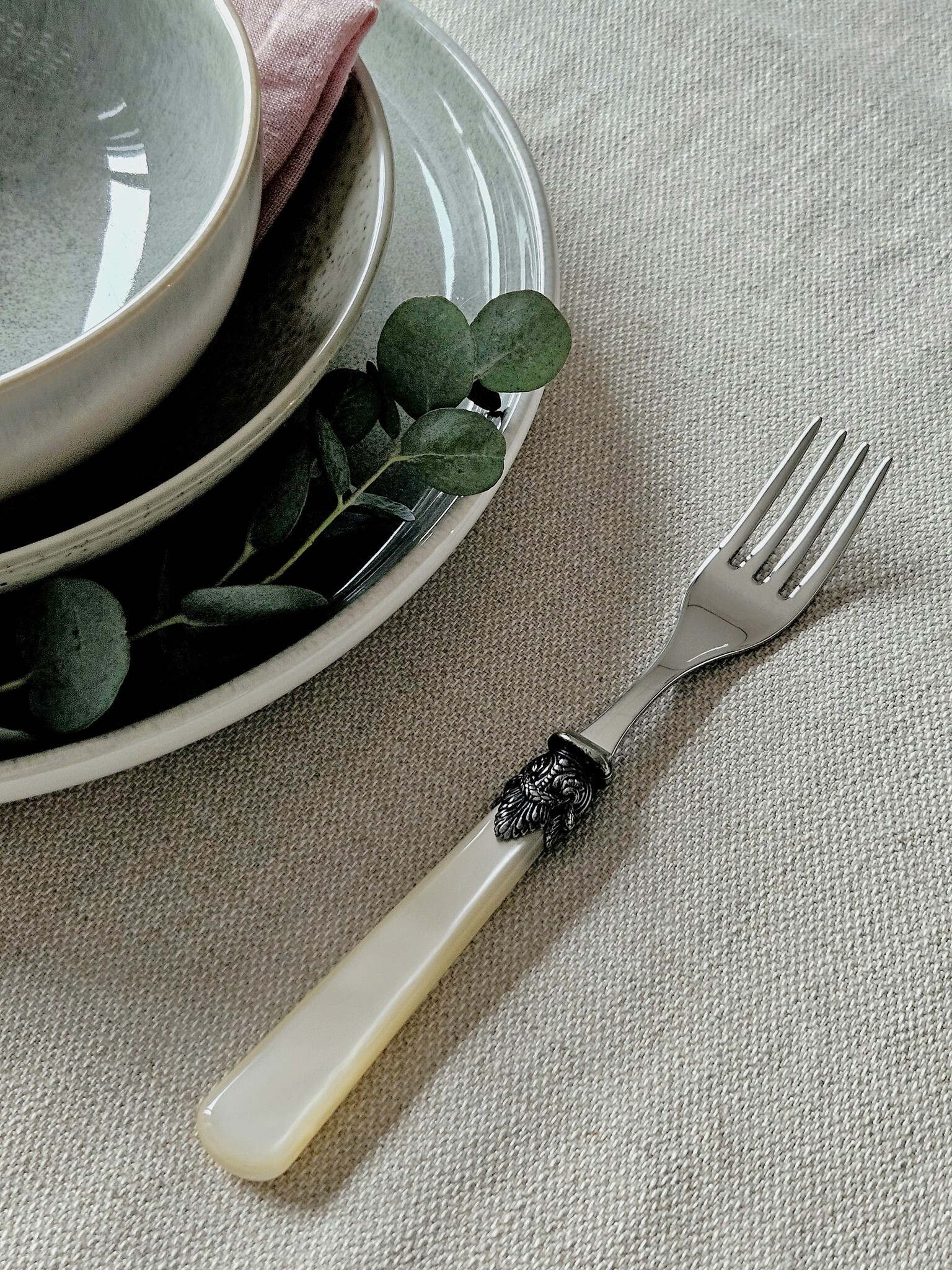 Vork, Ivoor (parelmoer), voor het diner, EME Napoleon