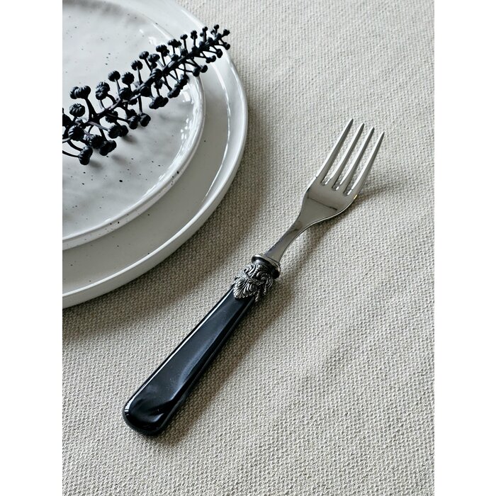 Tenedor, Negro (nácar), Cena