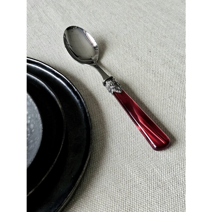 Cuillère, Rouge (nacré), Dîner